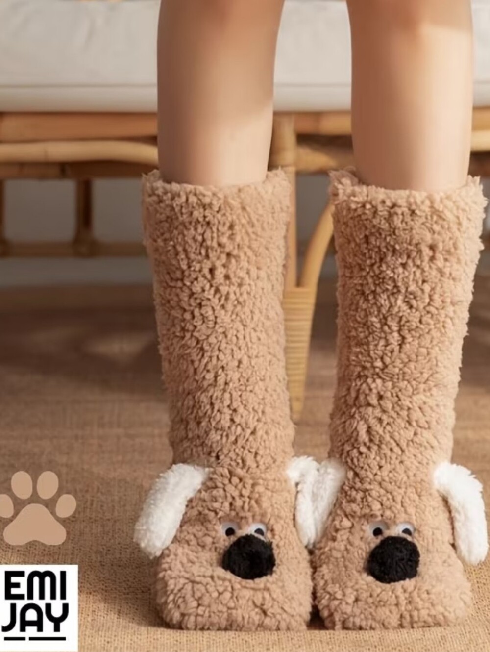 1 Pair Of Emi Jay Puppy Socks. NWT.